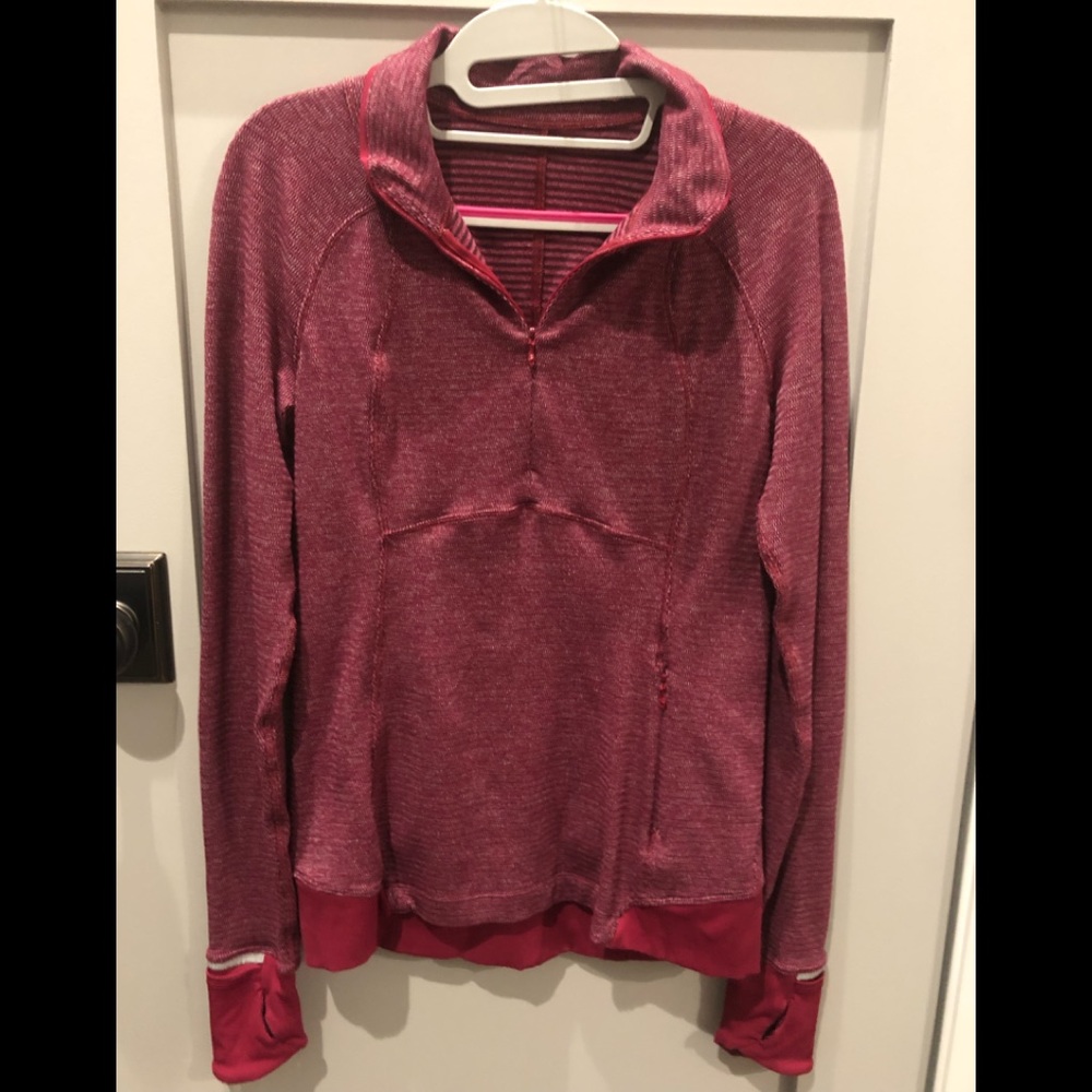 Lululemon half-zip berry